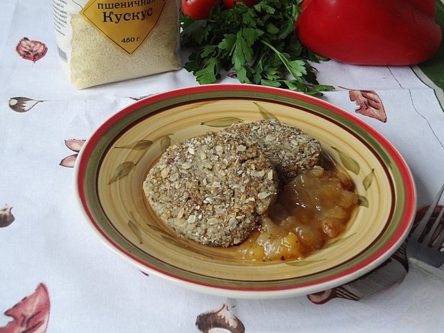 The meatballs of couscous and seaweed