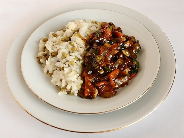 Vegetable fried rice side dish-mash