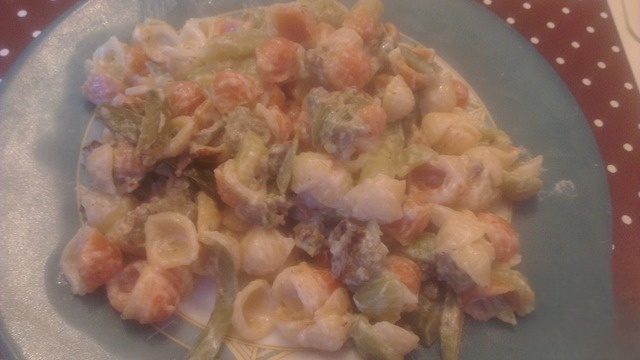 Макароны с пикантным соусом