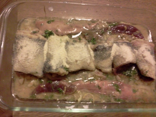 Herring in mustard sauce