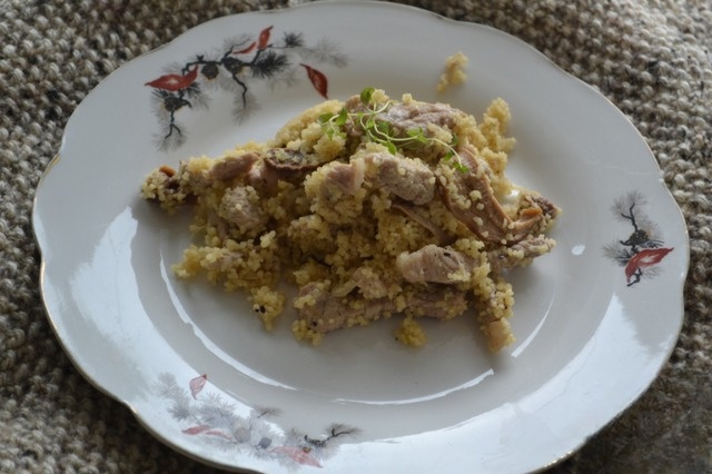 Свинина на коньяке с кус-кусом