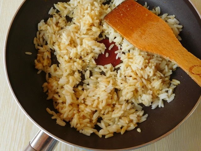 Rice with Turkey in orange sauce