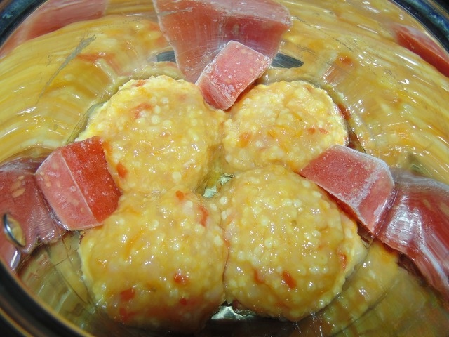 Meatballs with millet