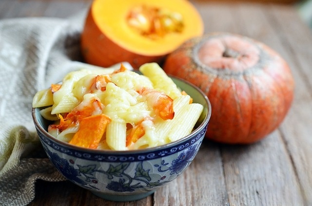 Паста с тыквой и сулугуни