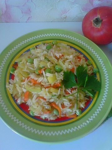 Rice with vegetables