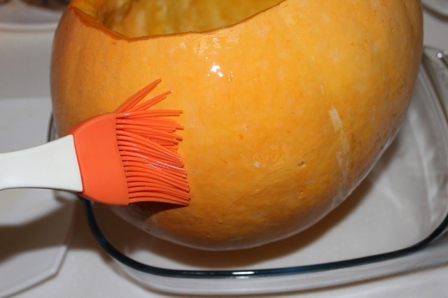 Dinner in a pumpkin