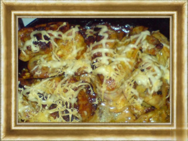 Запеченные куриные ножки и крылышки