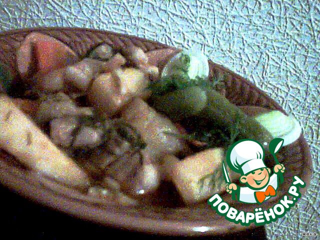 Свинина, тушенная с картошкой