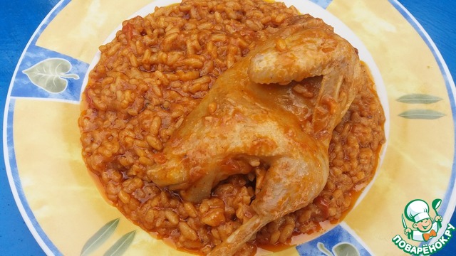 Greek risotto with partridge