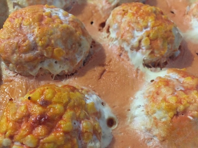 Диетические куриные ежики с ширатаки