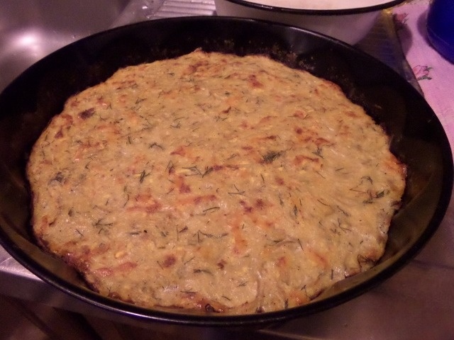 Casserole of zucchini
