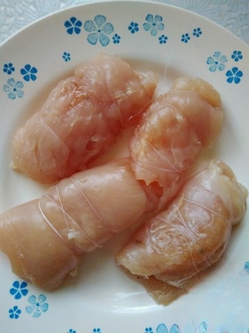 Куриные рулетики с мандарином