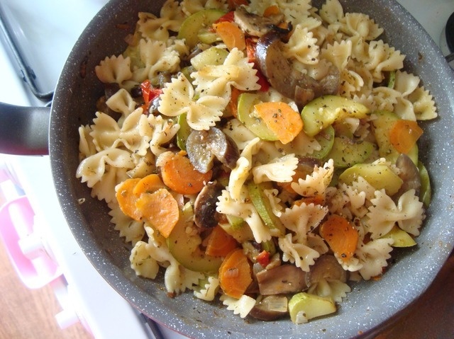 Vegetables with pasta