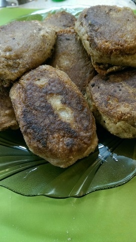 Vegetable cutlets with buckwheat and mushrooms