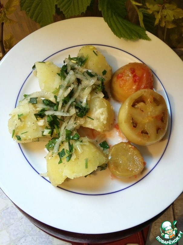 Картофель отварной по-деревенски