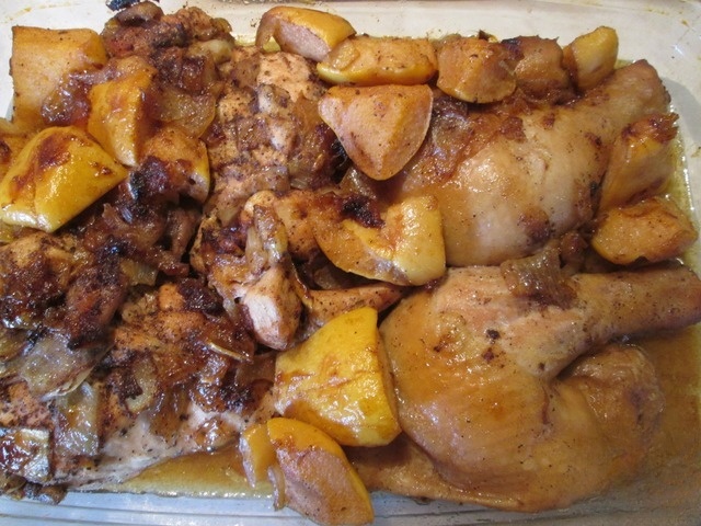 Chicken with quince