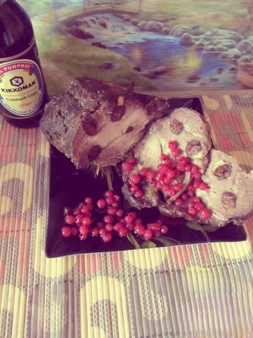 Pork stuffed with prunes