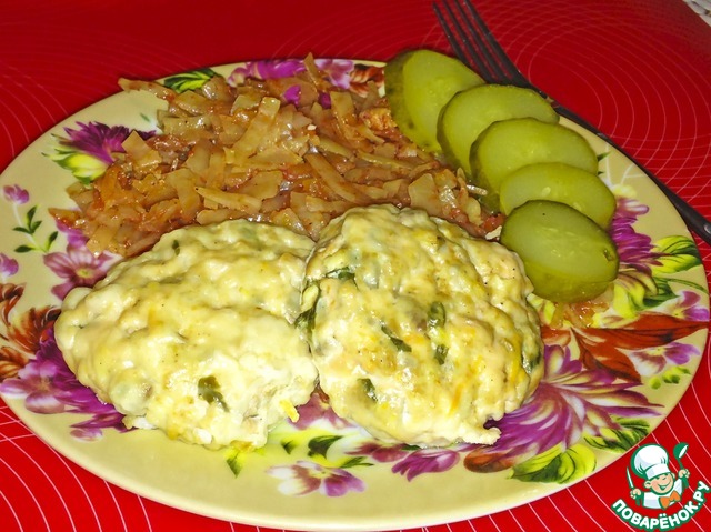 Minced meat of pink salmon for a couple