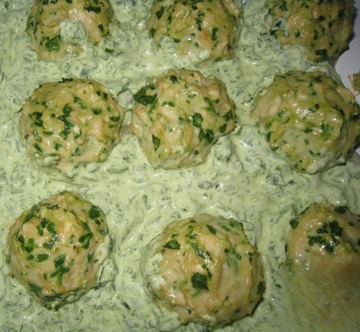 Тефтели со шпинатом