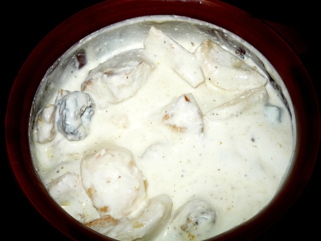 Курица с грушево-сметанном соусе