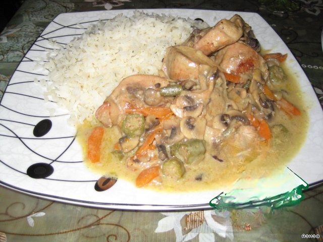 Chicken in coconut milk Thai