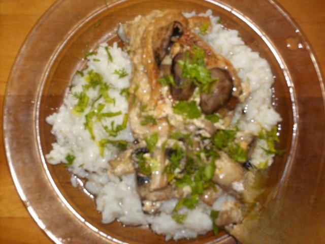 Chicken with mushrooms