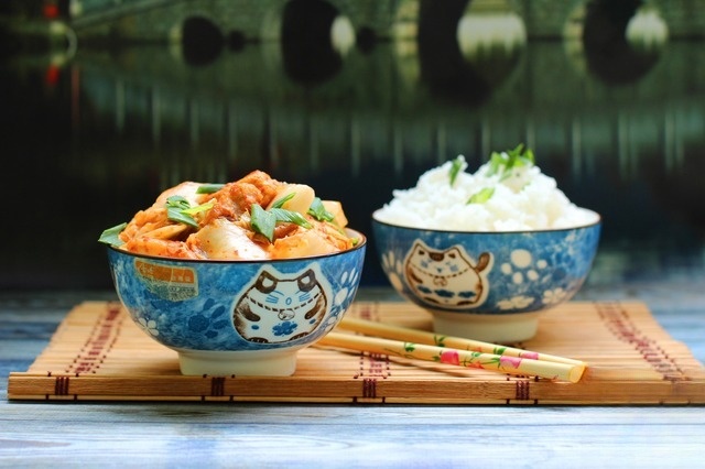 Stirfry of chicken and kimchi