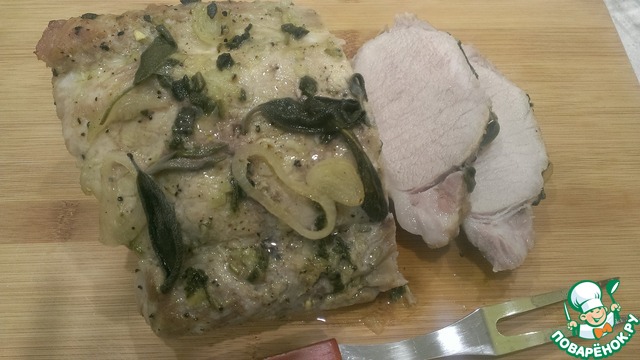 Свинина, запеченная в апельсиновом маринаде