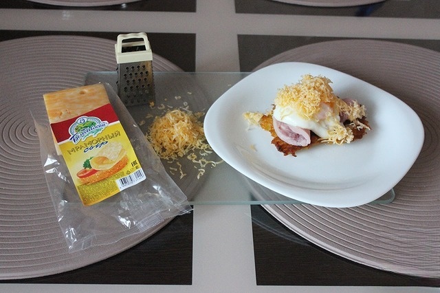 Rosti with ham
