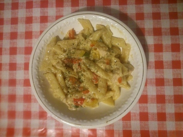 Chicken fajitas with milk