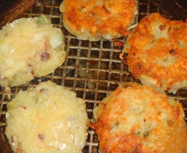Potato-nut patties