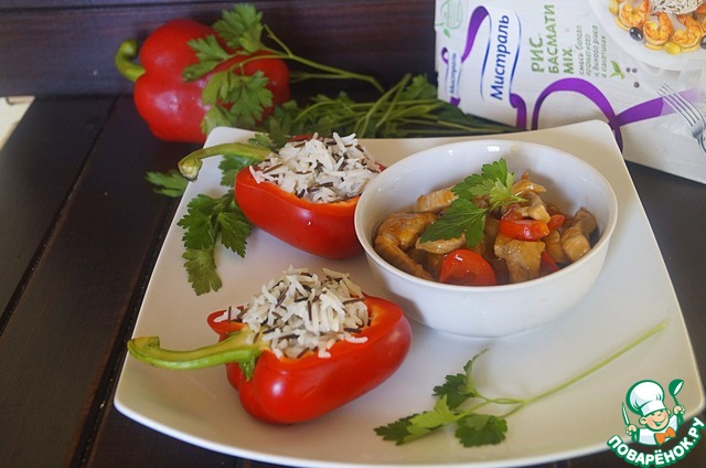 Свинина с овощами и рисом