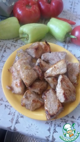 Свинина, маринованная в мандаринах