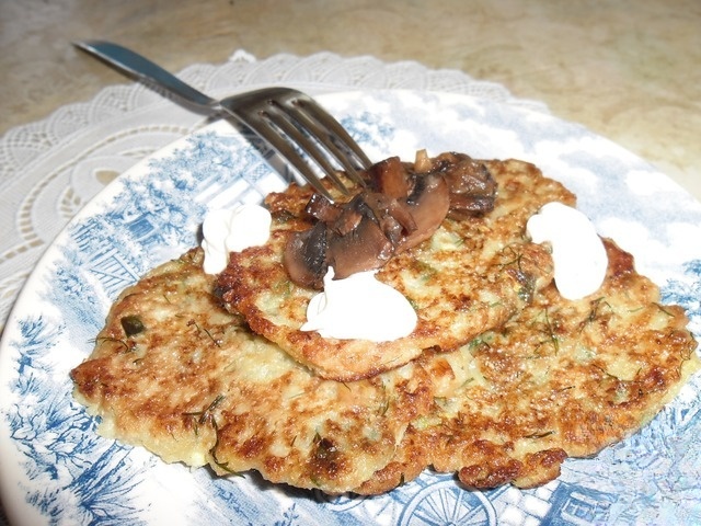 Squash potato pancakes
