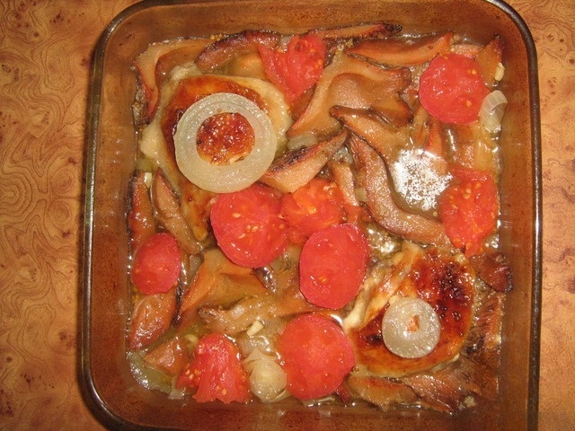 Курица в пиве с гречкой