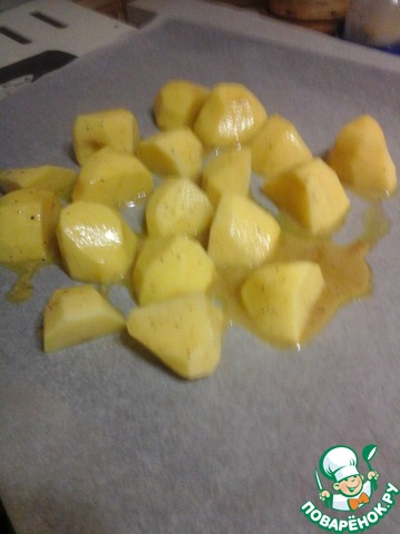 Картофель, запеченный с горчицей и медом