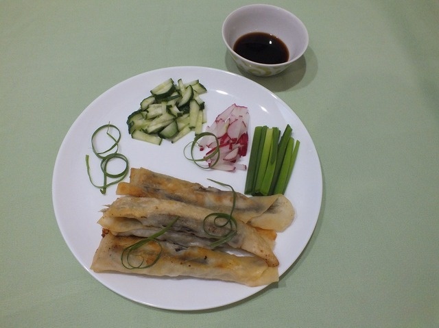 Marinated pieces of cheese in the dough