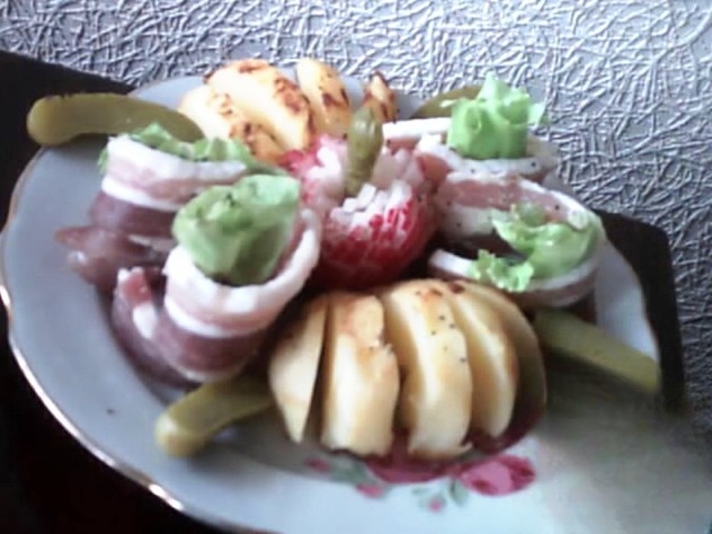 Запеченная картошка с беконом