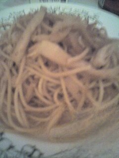 Spaghetti with cabbage