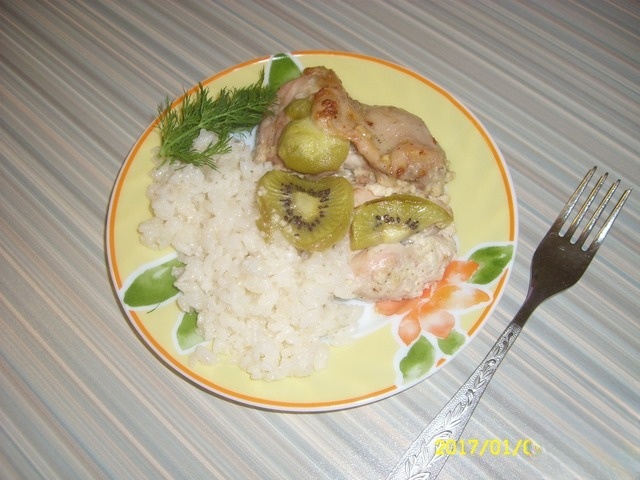 Курица с киви