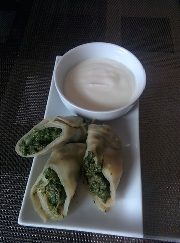 Голубцы со шпинатом