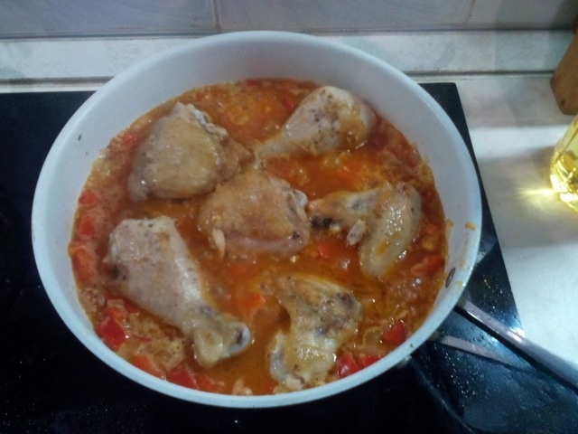 Кус-кус с курицей и овощами