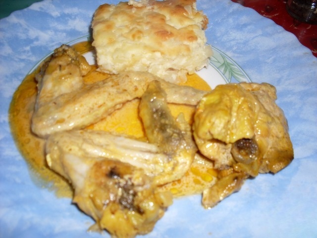 Курица с шафраном