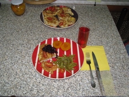 Куриный шницель с орехом Кешью