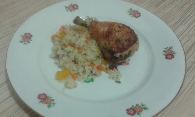 Голень цыплёнка в паназиатском стиле