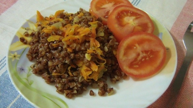 Постная гречка в духовке