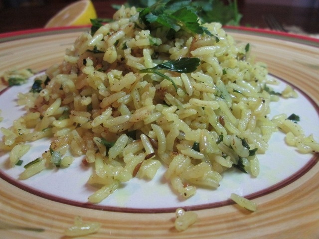 Постное ризотто с пряностями