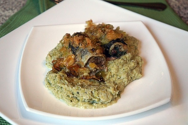 Рулетики из минтая с мясным фаршем