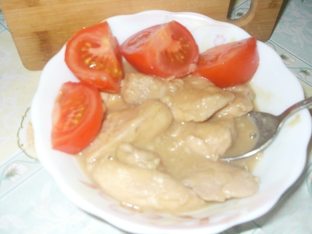 Chicken breast with Apple cider gravy