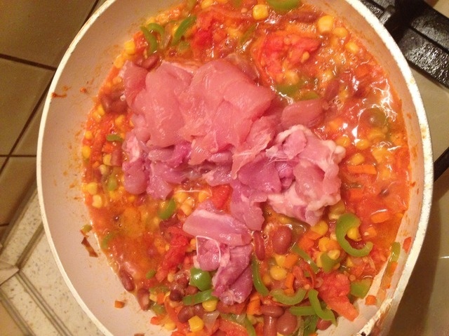 Vegetable stew with chicken